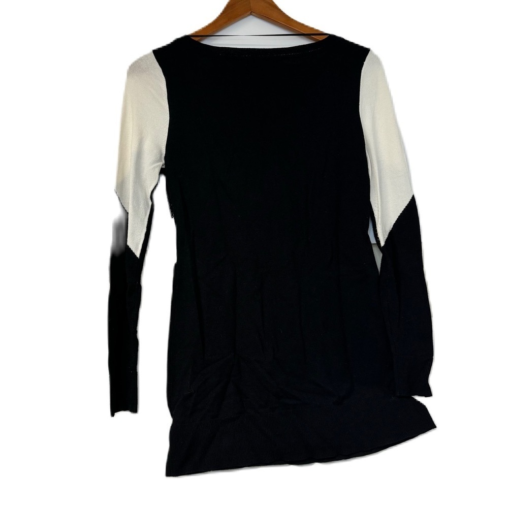 INC internationalconcepts womans m blackwhite sequins business casual blouse top - Picture 2 of 5